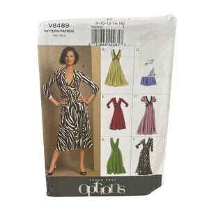 Vogue V8489 Misses Dress Sewing Pattern Size 8-16 Easy Options